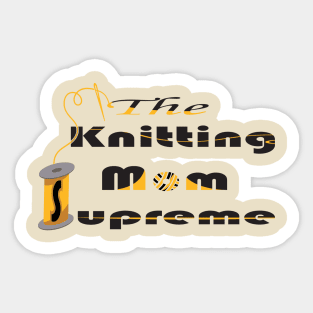 knitting mom Sticker